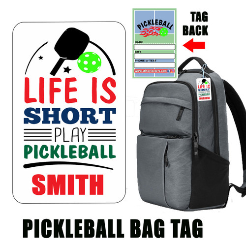 Personalized Pickleball Luggage Tag