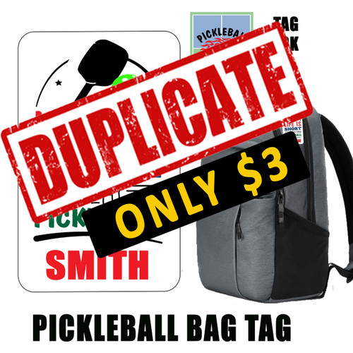 Personalized Pickleball Luggage Tag-Duplicate