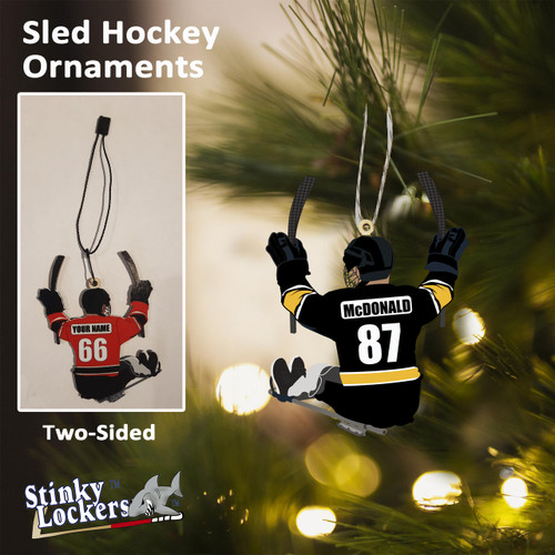 Personalized Sledge Hockey Ornament