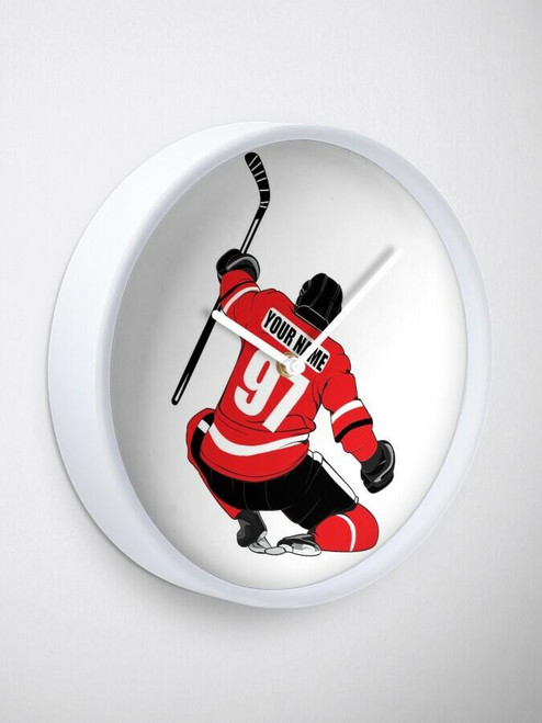 Stinky Lockers Personalized Hockey Clock