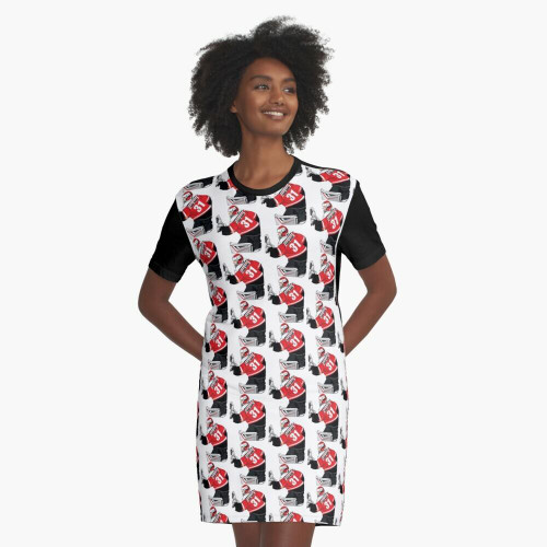 Stinky Lockers Personalized Hockey Graphic T-Shirt Dress