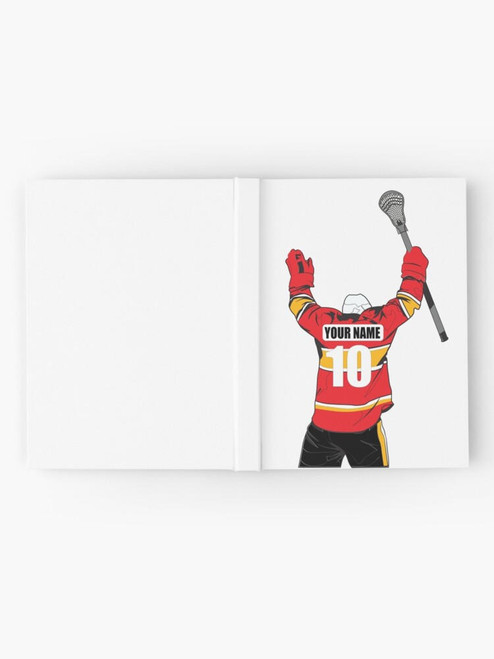 Stinky Lockers Personalized Lacrosse Hardcover Journal