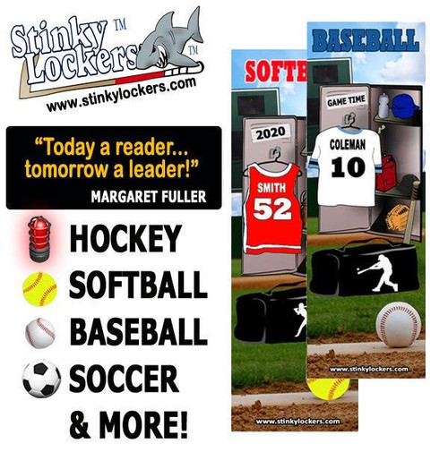 Stinky Lockers Personalized Volleyball Bookmark - Set of 2