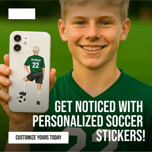 Stinky Lockers Personalized Male Soccer Sticker 