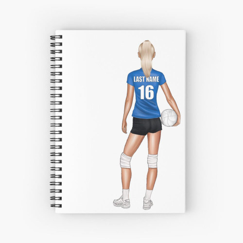Stinky Lockers Personalized Volleyball Spiral Notebook 