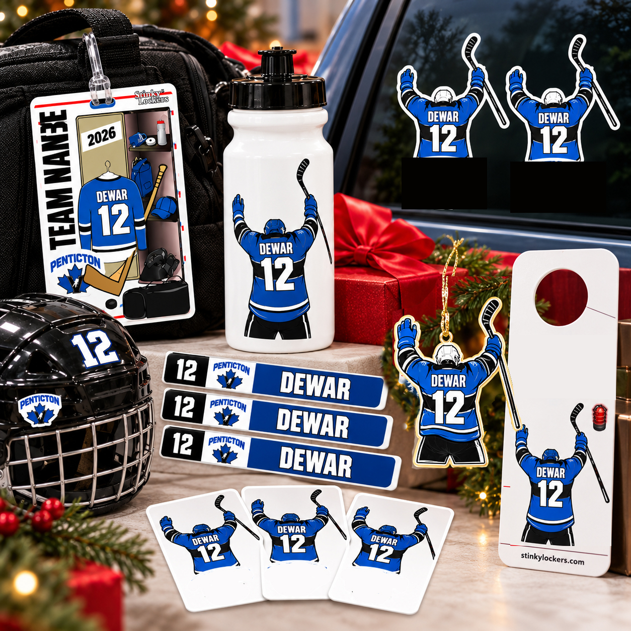Ultimate personalized hockey Christmas gift pack