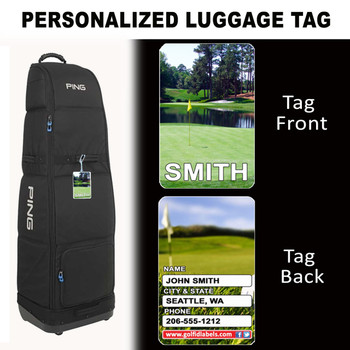 FulgorJewel】Customized Golf Bag Name Tag Airplane Shaped Luggage