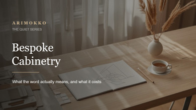 Bespoke cabinetry — what the word actually means, and what it costs