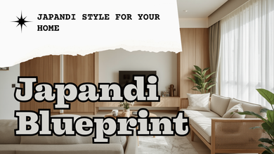 Japandi in 90 sqm — a 4-room BTO Japandi blueprint