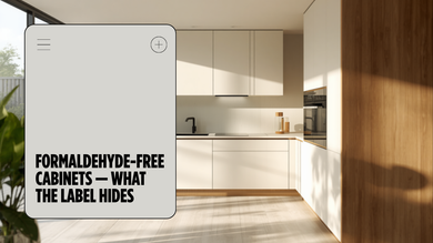 Formaldehyde-free cabinets in Singapore — what the label hides, and what a mineral-bonded panel promises