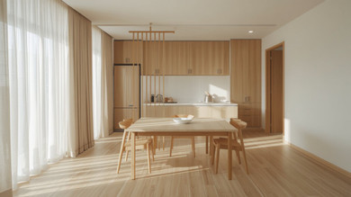 Japandi in a 4-room HDB — a full walkthrough
