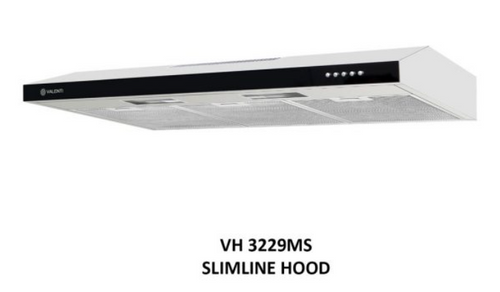 Valenti VH 3229MS slimline stainless steel cooker hood — Arimokko Singapore minimalist modern kitchen