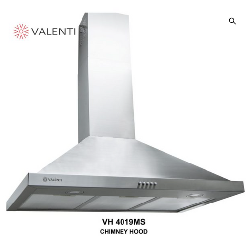 Valenti VH 4019MS chimney stainless steel cooker hood — Arimokko Singapore designer kitchen extraction