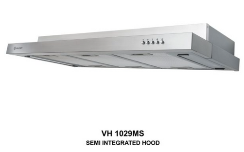 Valenti VH 1029MS 900mm semi-integrated stainless steel cooker hood — Arimokko Singapore HDB BTO kitchen extraction