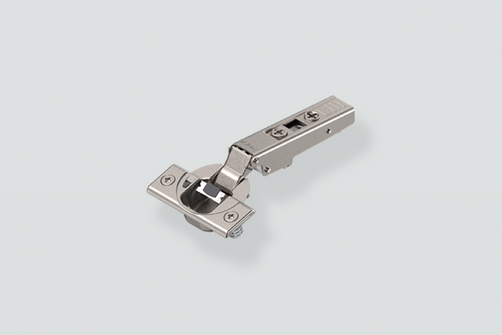 Blum CLIP top unsprung hinge paired with TIP-ON cylinder on handleless modern kitchen cabinet door — Arimokko Singapore Blum 71B3580