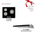 Cocco glass-top cooker package cutout dimensions diagram for 60cm narrow countertop installation — Arimokko Singapore VC 630GB bundle