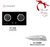 Cocco VC 728G black tempered glass hob surface detail — Arimokko Singapore cooker package bundle