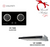 Cocco chimney cooker hood stainless steel paired with VC 728G glass hob — Arimokko Singapore designer bundle
