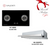 Cocco VC 920G 90cm glass 2-burner hob with matching cooker hood premium designer bundle — Arimokko Singapore landed home