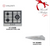 Cocco VC 630SB 3-burner 60cm compact stainless steel gas hob top view from cooker package bundle — Arimokko Singapore narrow kitchen