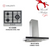 Cocco glass canopy cooker hood from VC 630SB 60cm bundle — Arimokko Singapore modern compact kitchen extraction