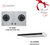 Cocco VC 820S 2-burner brushed stainless steel finish detail — Arimokko Singapore cooker package bundle
