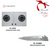 Cocco compact cooker hood option for VC 820S 2-burner hob bundle — Arimokko Singapore kitchen extraction