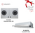 Cocco chimney cooker hood stainless steel paired with VC 820S 2-burner hob — Arimokko Singapore bundle