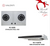 Cocco VC 820S 2-burner hob burner detail with cast iron pan support — Arimokko Singapore cooker package