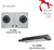 Cocco VC 820S 2-burner hob with cooker hood mounted above showing studio kitchen layout — Arimokko Singapore bundle