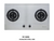 Cocco VC 820S 2-burner stainless steel compact built-in gas hob top view — Arimokko Singapore kitchen appliance studio apartment