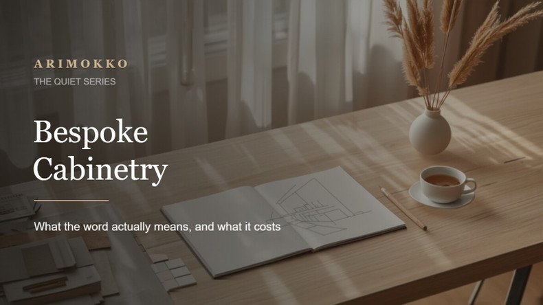 Bespoke cabinetry — what the word actually means, and what it costs