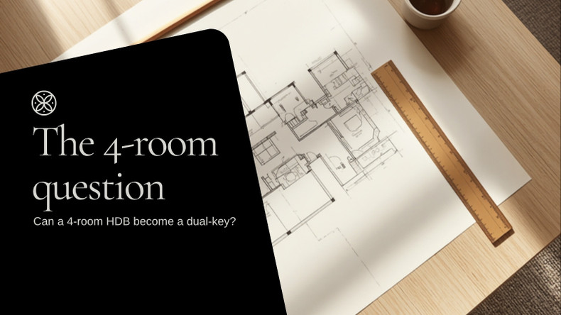 Can a 4-room HDB become a dual-key? An honest floor-plan answer