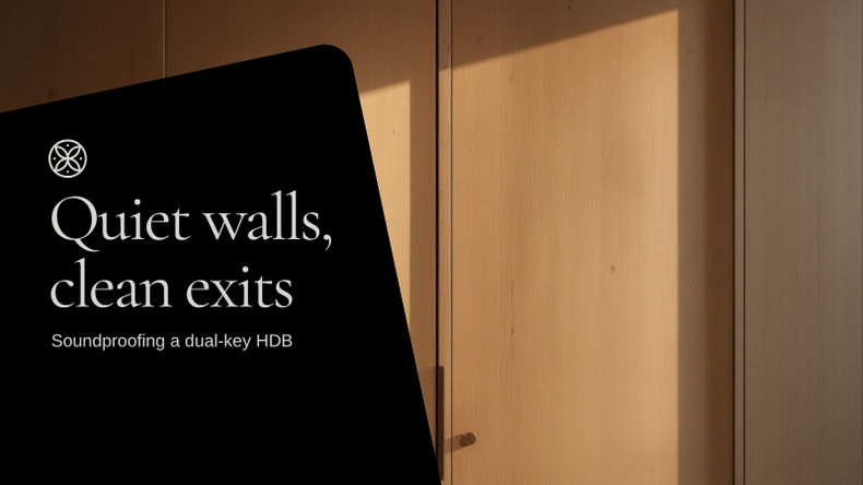 Soundproofing a dual-key HDB, and building it so it can be undone