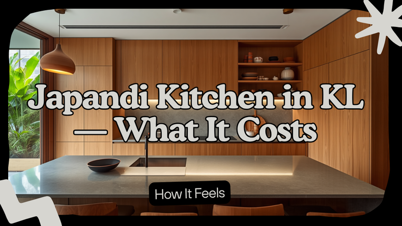 A KL kitchen renovation done in Japandi — what it costs, how it feels