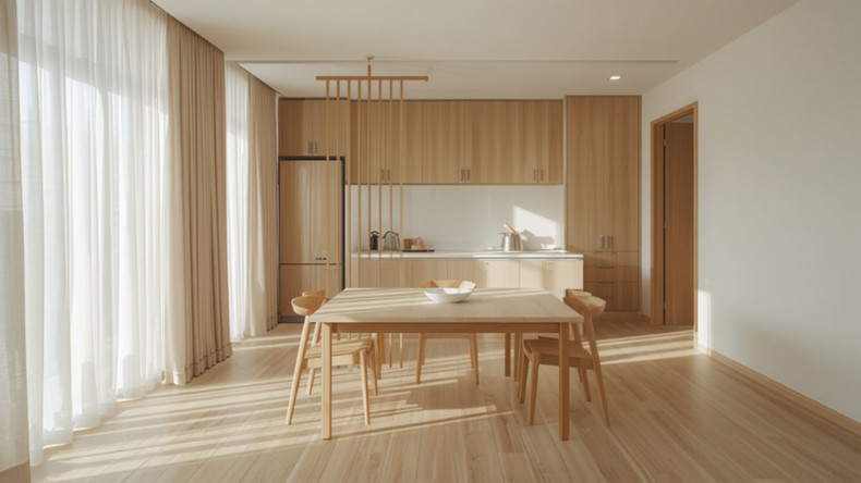 Japandi in a 4-room HDB — a full walkthrough