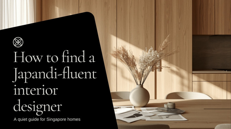 How to find a Japandi-fluent interior designer in Singapore