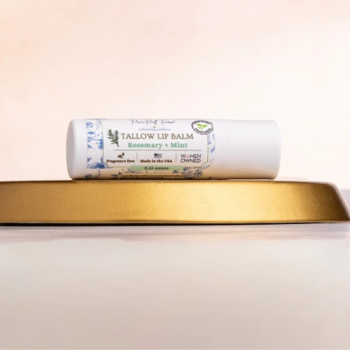 Tallow Lip Balm- Rosemary+Mint
