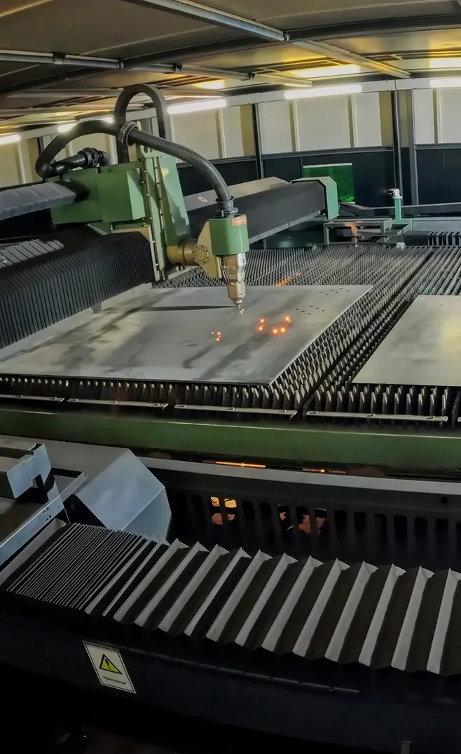 robust machine frame and gantry system