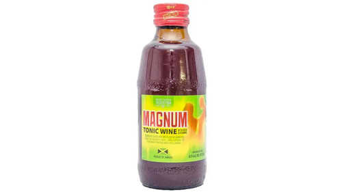 Magnum Tonic Wine 200ml is a popular Jamaican fortified wine known for its rich, sweet flavour and smooth finish. With an alcohol content of 16.5% ABV, it is a widely enjoyed Caribbean-style alcoholic drink often served chilled.

Originally produced in Jamaica, Magnum Tonic Wine is well known across the Caribbean and UK for its bold taste and energising character. It is commonly enjoyed straight from the bottle or served over ice.

Key features:
- Original Magnum Tonic Wine
- 200ml bottle size
- 16.5% ABV fortified wine
- Jamaican Caribbean import
- Sweet, rich flavour profile
- Best served chilled

This drink is popular in Caribbean culture and is often associated with social occasions and nightlife. Its distinctive taste makes it one of the most recognised tonic wines available in the UK.

Order Magnum Tonic Wine 200ml online today for fast UK delivery from Crown Food Store.
