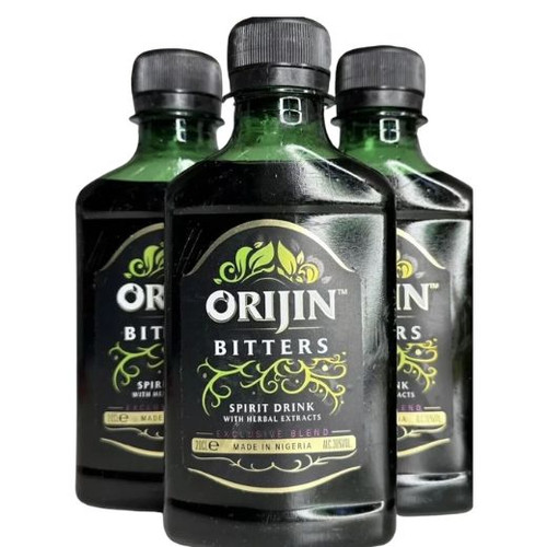 ORIJIN BITTERS. ORIJIN BITTERS SPIRIT DRINK WITH HERBAL EXTRACTS – A Bold Taste of African Tradition

Discover the rich, authentic flavor of ORIJIN Bitters Spirit Drink with Herbal Extracts, a bold beverage crafted with a unique blend of African herbs and natural flavors. This traditional spirit drink offers a refreshing, bittersweet taste that captures the essence of African heritage in every sip. Whether you're relaxing at home or celebrating with friends, Orijin Bitters is the perfect choice for those who appreciate depth, complexity, and cultural roots in their drinks.

This premium herbal spirit is more than just a drink—it's an experience rooted in African tradition. With its distinctive taste and aromatic blend, it stands out as a favorite in many African food shops near me, and is a top seller in every trusted African store near me.

If you’re searching for where to buy this iconic drink, look no further than your local African food shop near me or explore the finest selections at an African food store near me. Many loyal customers also find Orijin Bitters at their go-to African food market near me, where quality and authenticity matter most.

Great as a standalone shot or a mixer, Orijin Bitters is best enjoyed chilled. It pairs perfectly with spicy meals or traditional African dishes, enhancing the dining experience with its unique flavor profile.

Bring a taste of Africa into your home today with ORIJIN Bitters—available now at leading African food shops near me and specialty African stores near me. Don’t miss out on this popular favorite that continues to captivate taste buds across the globe.