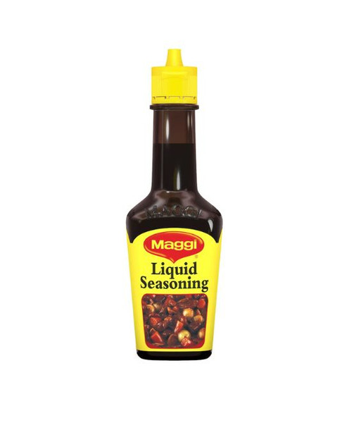 Maggi Liquid Seasoning 101ml – The Secret Ingredient for Rich, Savory Flavor

Bring out the best in every dish with Maggi Liquid Seasoning 101ml, a versatile and trusted kitchen essential loved by home cooks and professional chefs around the world. Known for its deep umami taste and rich aroma, Maggi Liquid Seasoning 101ml instantly elevates everyday meals with just a few drops. Whether you’re preparing quick weekday meals or elaborate weekend feasts, this iconic seasoning adds depth, balance, and irresistible flavor to your cooking.

Authentic Taste in Every Drop

Maggi Liquid Seasoning 101ml is specially crafted to enhance the natural flavors of food without overpowering them. Its unique formula delivers a savory umami boost that complements a wide variety of cuisines, from Asian stir-fries to Western comfort food. The liquid format allows it to blend seamlessly into dishes, ensuring even distribution of flavor with every use.

Unlike ordinary seasonings, Maggi Liquid Seasoning 101ml penetrates food quickly, making it ideal for fast cooking methods such as stir-frying, sautéing, or grilling. Just a small amount goes a long way, making this compact bottle both economical and convenient.

Perfect Size for Everyday Use

The 101ml bottle is designed for practicality and portability. Maggi Liquid Seasoning 101ml fits easily into any kitchen shelf, pantry, or travel bag, making it perfect for home use, picnics, or cooking on the go. Its easy-pour cap ensures controlled usage, preventing spills while allowing precise seasoning.

Whether you live alone, cook for a family, or want to try Maggi seasoning for the first time, Maggi Liquid Seasoning 101ml is the ideal size to meet your needs without waste.

Versatile Culinary Companion

One of the greatest advantages of Maggi Liquid Seasoning 101ml is its versatility. It can be used across countless dishes and cooking styles, including:

Stir-fried noodles and rice

Soups and broths

Marinades for meat, poultry, and seafood

Vegetables and tofu dishes

Eggs, omelets, and fried eggs

Pasta, stews, and sauces

Just a dash of Maggi Liquid Seasoning 101ml can transform plain meals into restaurant-quality dishes. It works equally well as a cooking ingredient or a finishing touch added just before serving.

Enhances Flavor Without Complexity

For busy households, Maggi Liquid Seasoning 101ml simplifies cooking without compromising taste. There’s no need to measure multiple spices—this all-in-one seasoning provides balanced saltiness and savory richness instantly. It is especially helpful for beginner cooks who want reliable results every time.

By using Maggi Liquid Seasoning 101ml, you can reduce the need for excessive salt while still achieving a full-bodied flavor profile.

Trusted Maggi Quality

Maggi is a globally recognized brand with a long history of delivering quality food products. Maggi Liquid Seasoning 101ml is produced under strict quality standards to ensure consistency, safety, and superior taste. Each bottle reflects Maggi’s commitment to helping people cook delicious meals with ease.

Consumers around the world trust Maggi Liquid Seasoning 101ml for its dependable flavor and premium quality, making it a staple in kitchens across generations.

Ideal for Multiple Cuisines

Whether you’re cooking Asian, African, European, or fusion dishes, Maggi Liquid Seasoning 101ml adapts effortlessly. It enhances soy-based recipes, complements herbs and spices, and blends well with sauces and gravies. This makes it an excellent choice for multicultural households and adventurous cooks who enjoy experimenting with new recipes.

From fried rice to grilled steak, soups to salads, Maggi Liquid Seasoning 101ml adds a delicious finishing touch that keeps everyone coming back for more.

Economical and Long-Lasting

Despite its small size, Maggi Liquid Seasoning 101ml is highly concentrated, meaning you only need a few drops per dish. This makes it cost-effective and long-lasting, even with regular use. Its liquid form also ensures zero waste compared to powdered seasonings that may clump or spill.

Easy to Store and Use

The sleek bottle design of Maggi Liquid Seasoning 101ml allows for easy storage and quick access while cooking. Its secure cap keeps the seasoning fresh and prevents leakage, ensuring maximum shelf life and flavor retention.

Why Choose Maggi Liquid Seasoning 101ml?

Rich umami flavor

Versatile for multiple dishes

Compact and convenient size

Easy to use and economical

Trusted global brand

Enhances taste instantly

Elevate Your Cooking Today

If you’re looking for a simple way to upgrade your meals, Maggi Liquid Seasoning 101ml is the perfect solution. Its powerful flavor, versatility, and convenience make it an essential ingredient for anyone who loves good food. Add Maggi Liquid Seasoning 101ml to your kitchen today and experience the difference a few drops can make.
