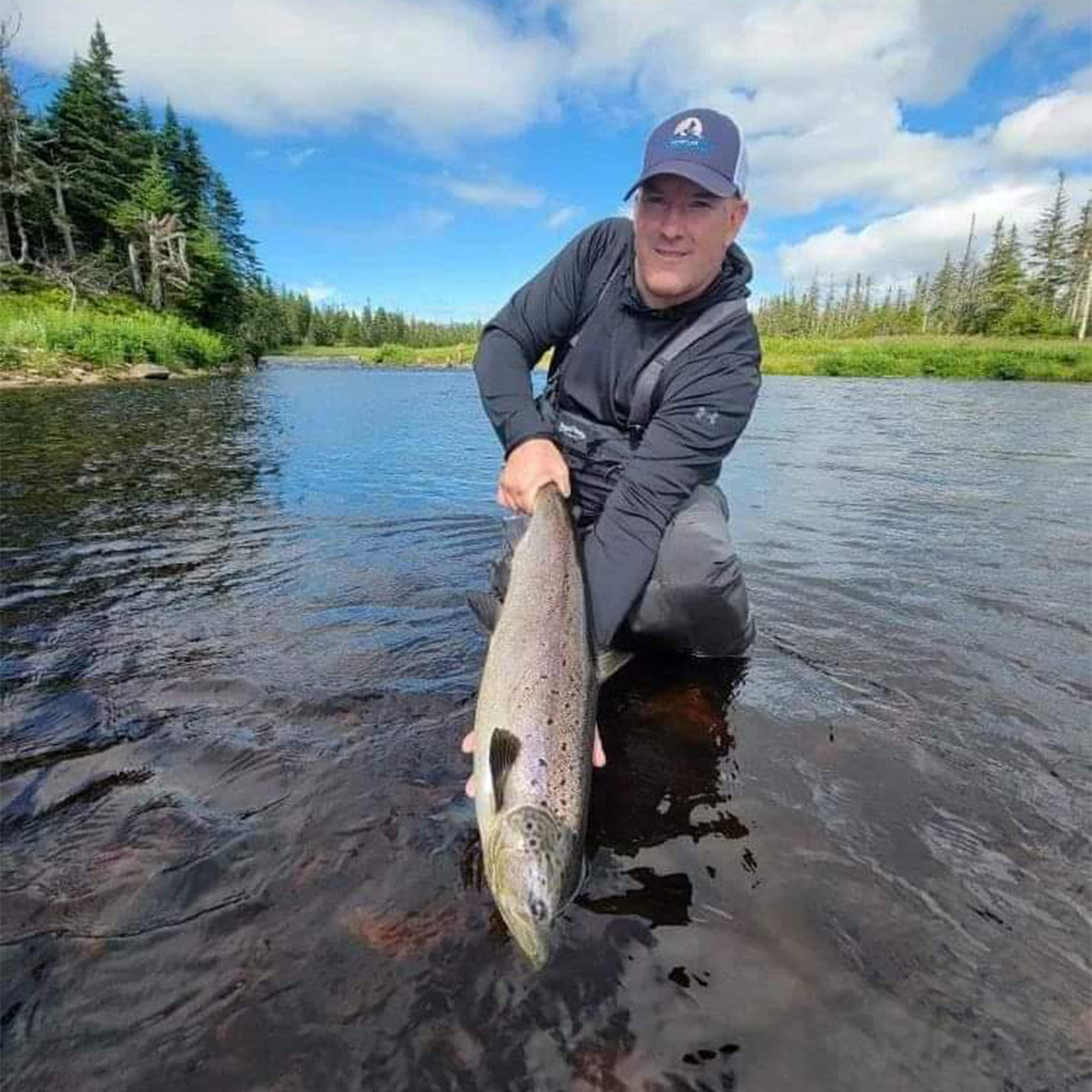 Atlantic salmon fishing. 