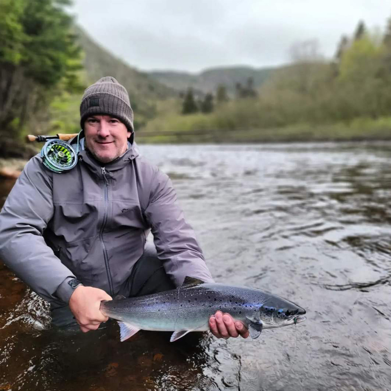 Atlantic salmon fishing. 