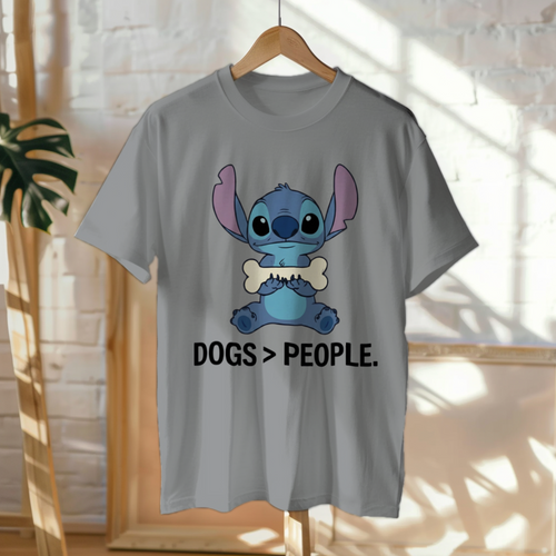 Dogs Greater Than People T-Shirt | Funny Dog Lover Graphic Tee | Unisex Casual Gift