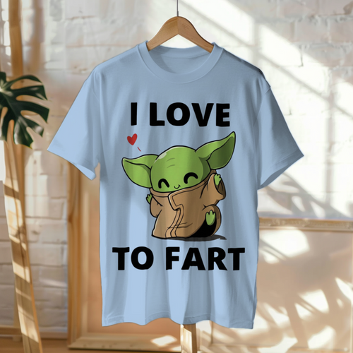 Funny “I Love To Fart” T-Shirt — Cute Cartoon Humor Tee | Unisex Casual Joke Shirt | Gag Gift for Adults & Teens