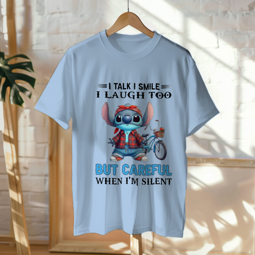 Funny “Be Careful When I’m Silent” T-Shirt — Cute Character Humor Tee | Unisex Casual Graphic Gift Shirt