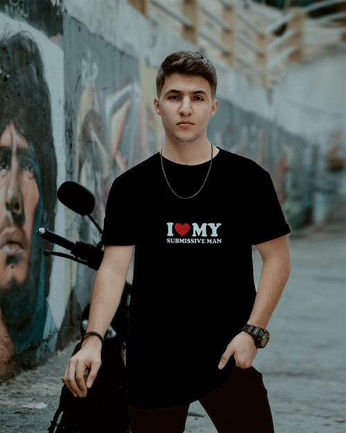 “I Love My Submissive Man” Funny Statement T-Shirt – Bold Humour Unisex Tee