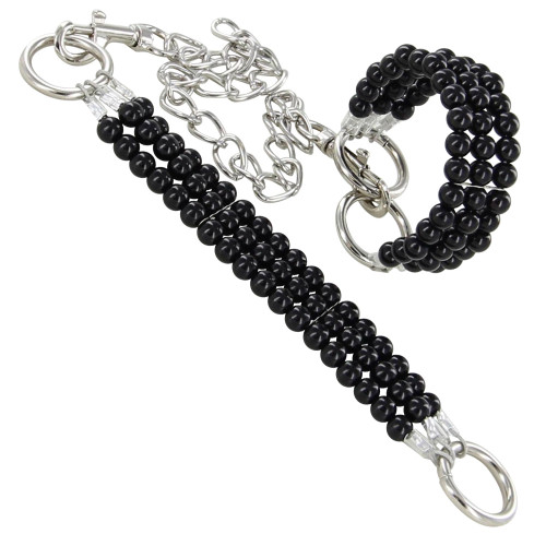 Novelty Beaded Silent Affair Wrist Cuffs