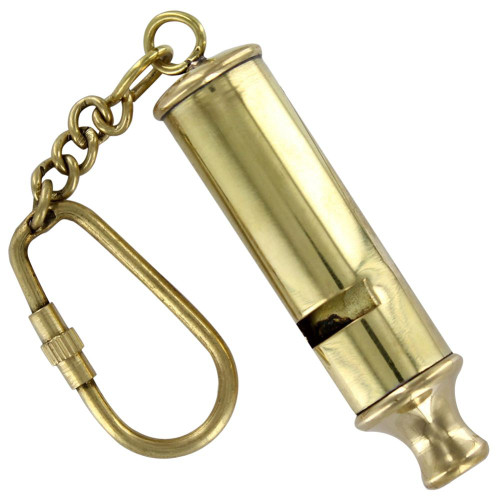 Heritage Brass Scout Guide Whistle Keychain